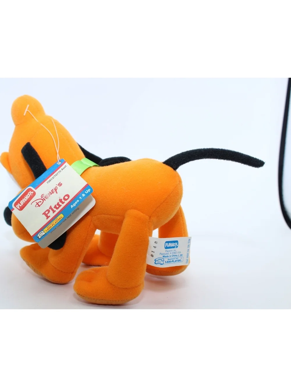 NWT Vintage Playskool The Walt Disney's Pluto Dog Stuffed Plush Doll Toys #70812